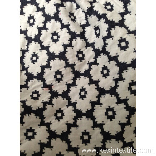 Spandex cotton double side jacquard knit fabric